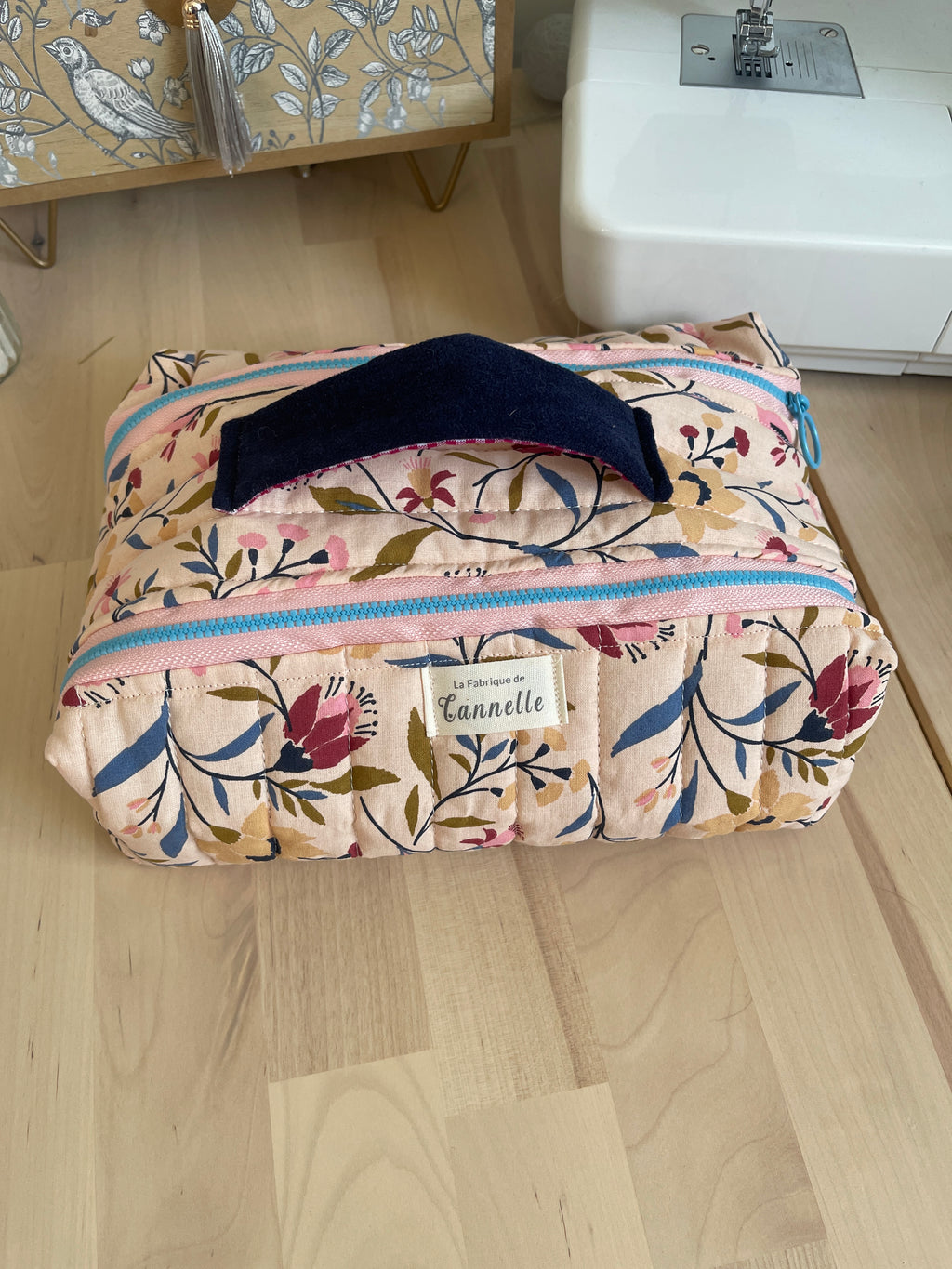 Trousse de toilette double "Rosabelle"