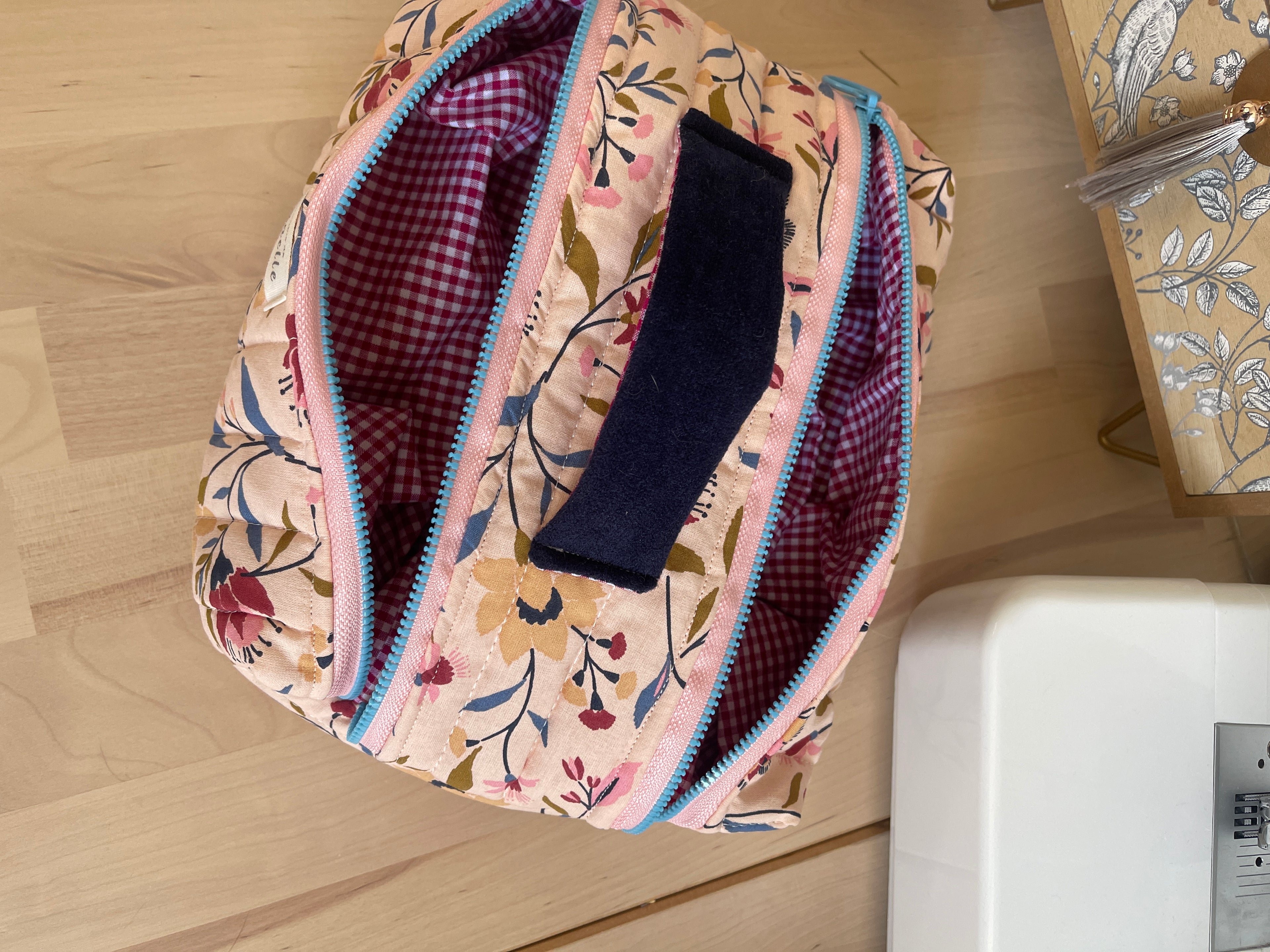 Trousse de toilette double "Rosabelle"