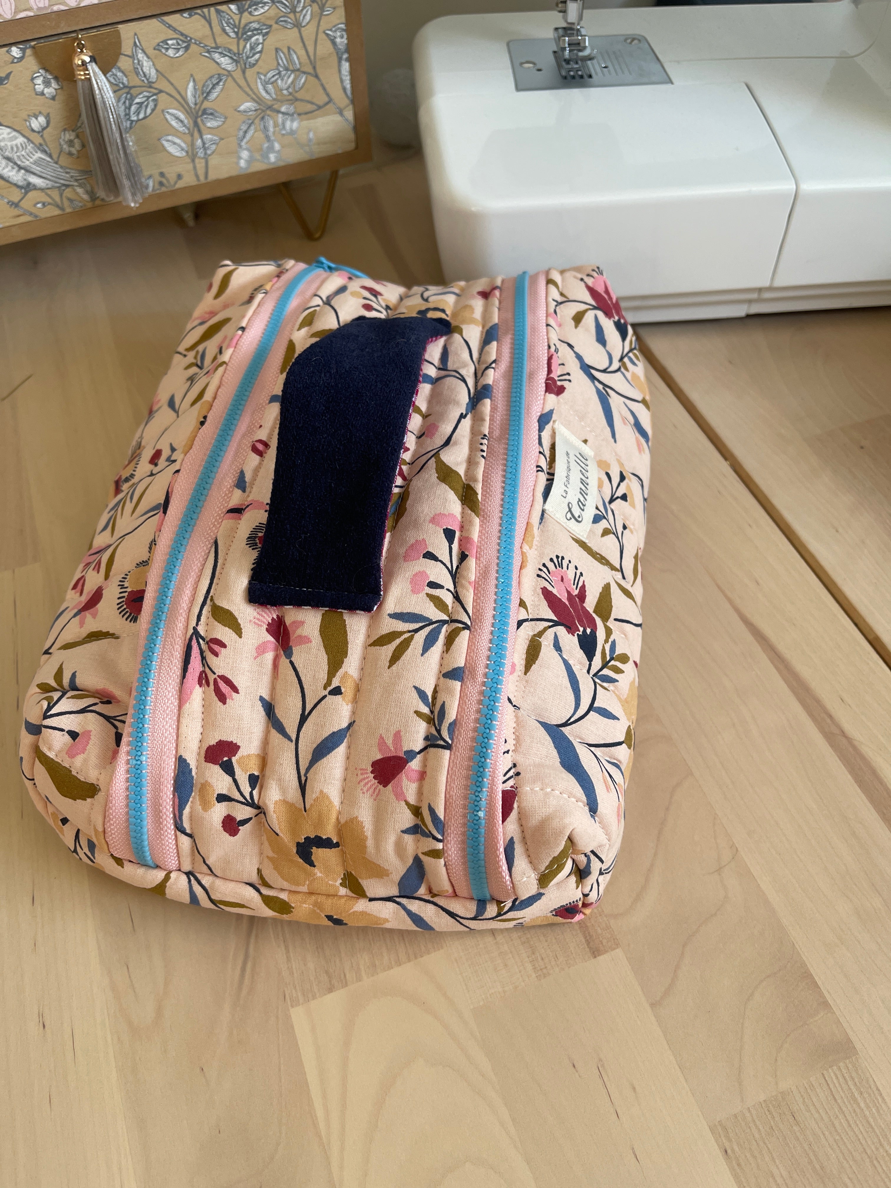 Trousse de toilette double "Rosabelle"
