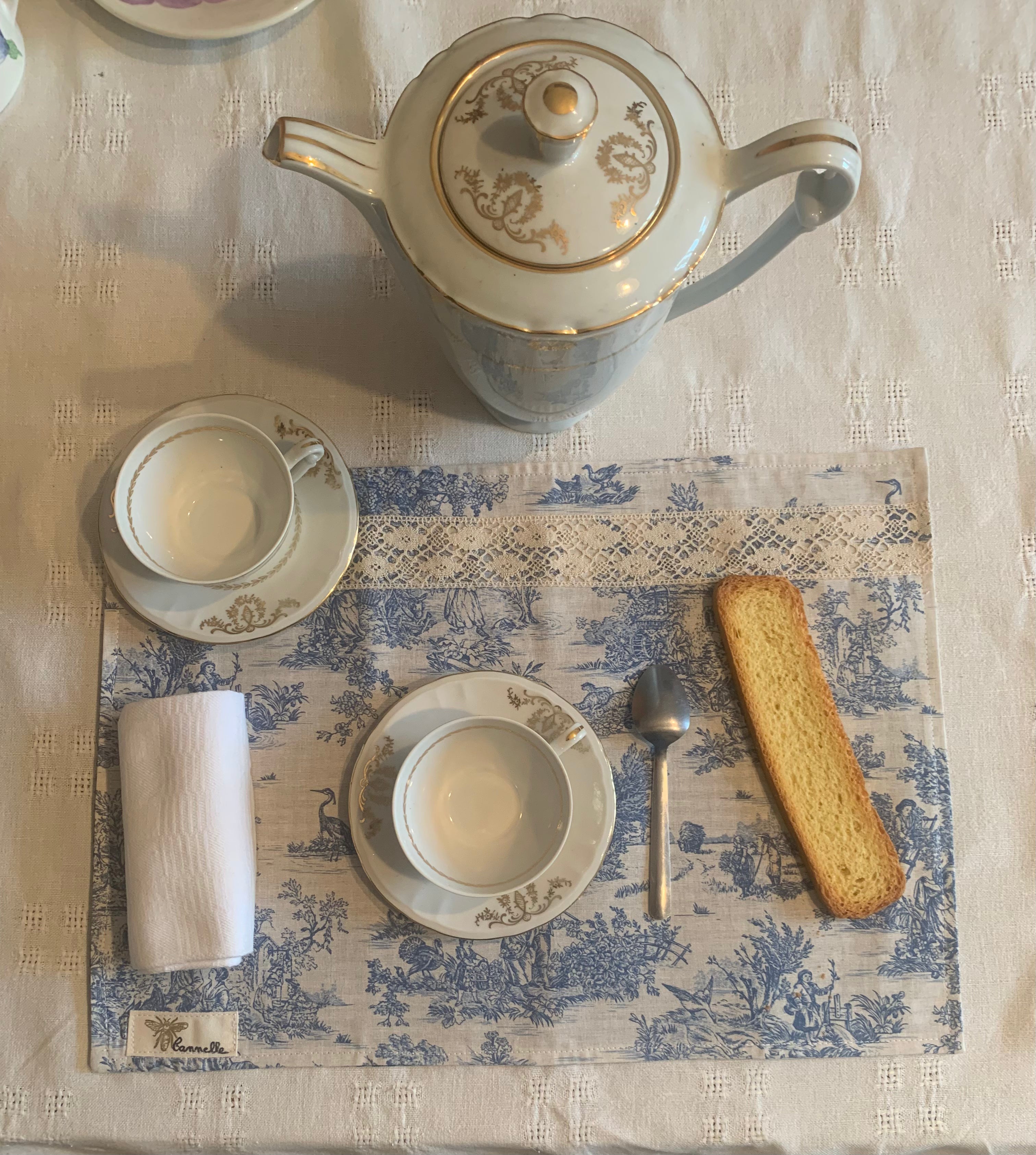 Set de table "Bleu d’Antan"