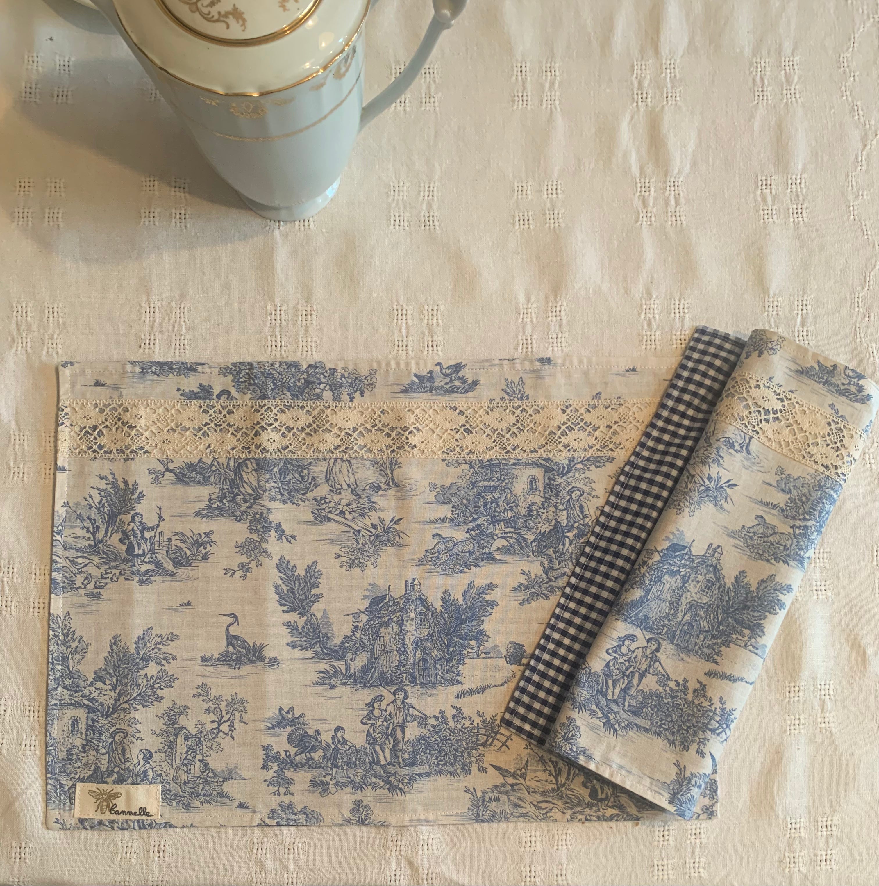 Set de table "Bleu d’Antan"