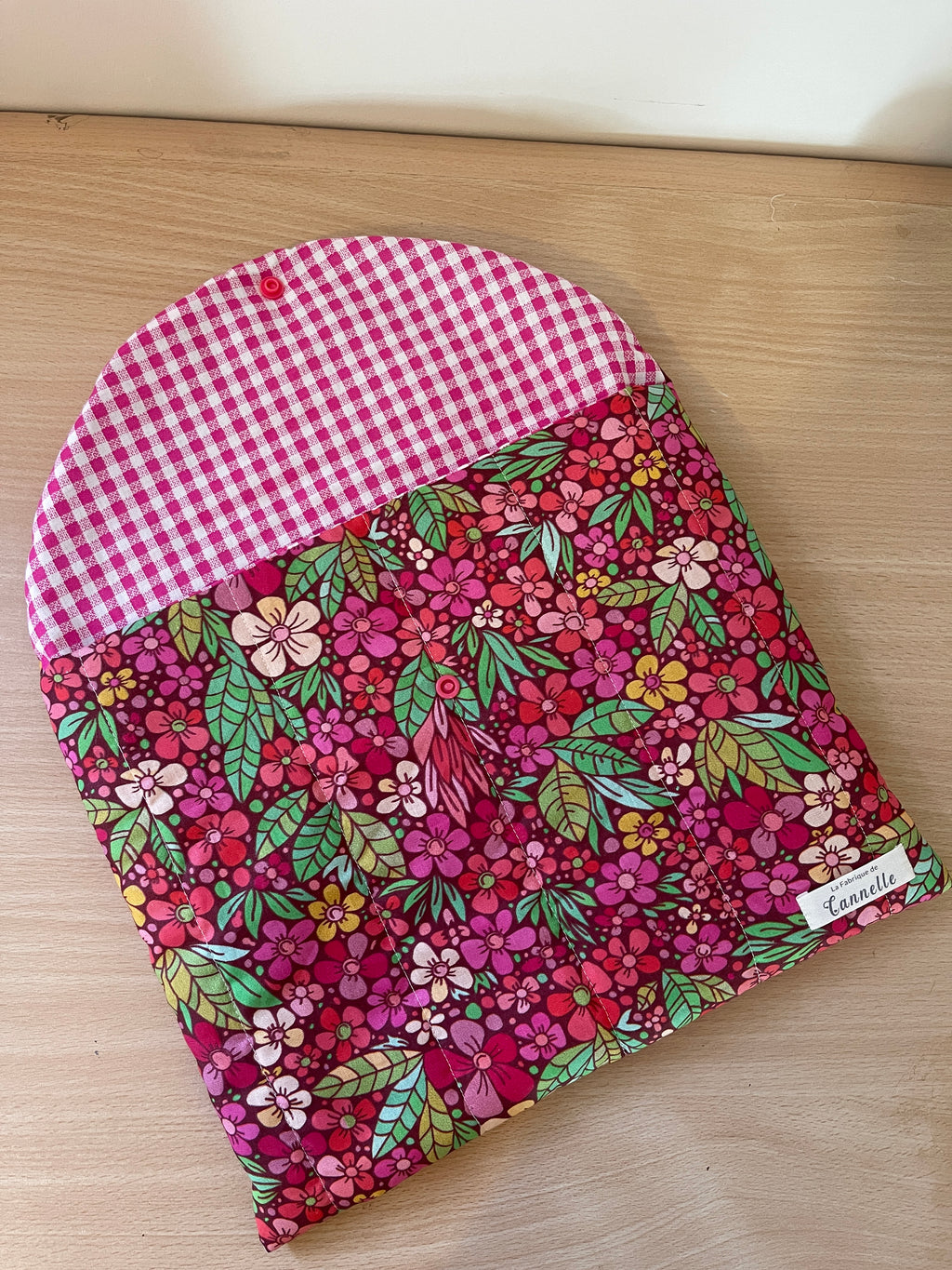 Pochette pour tablette “Fleur Rose”
