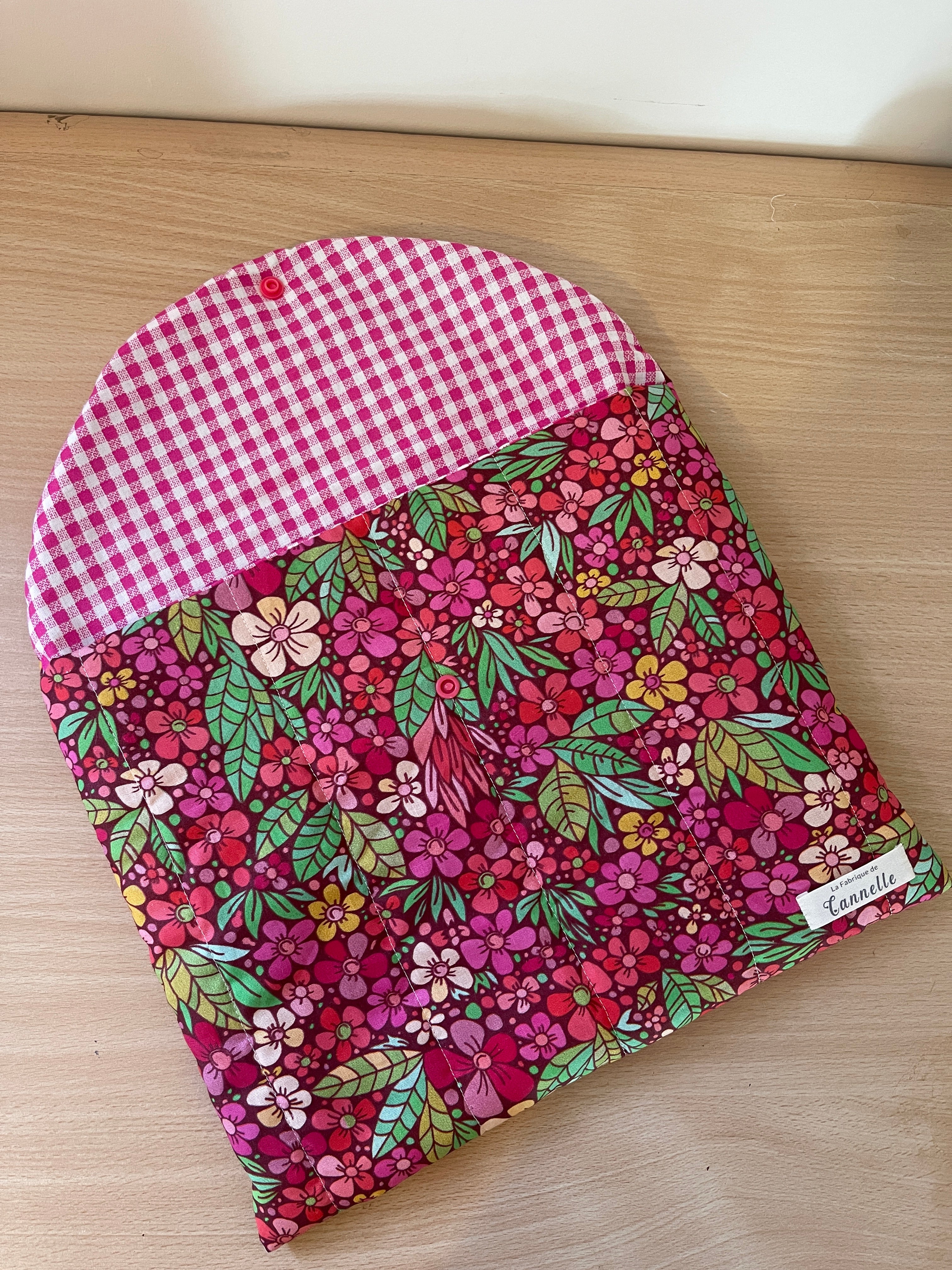 Pochette pour tablette “Fleur Rose”