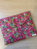 Pochette d’ordinateur “Fleur Rose”