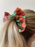 Chouchou double "Fleur rouge"