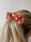 Chouchou double "Printemps orange"