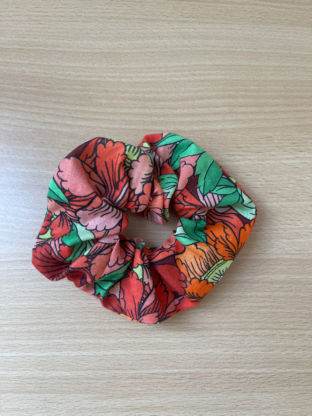 Chouchou « Fleur rouge »