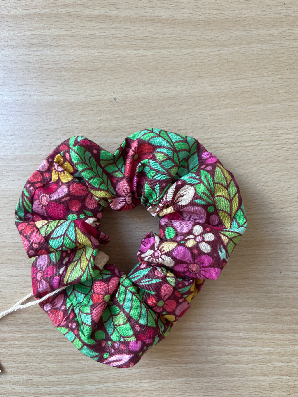 Chouchou "Fleur rose"