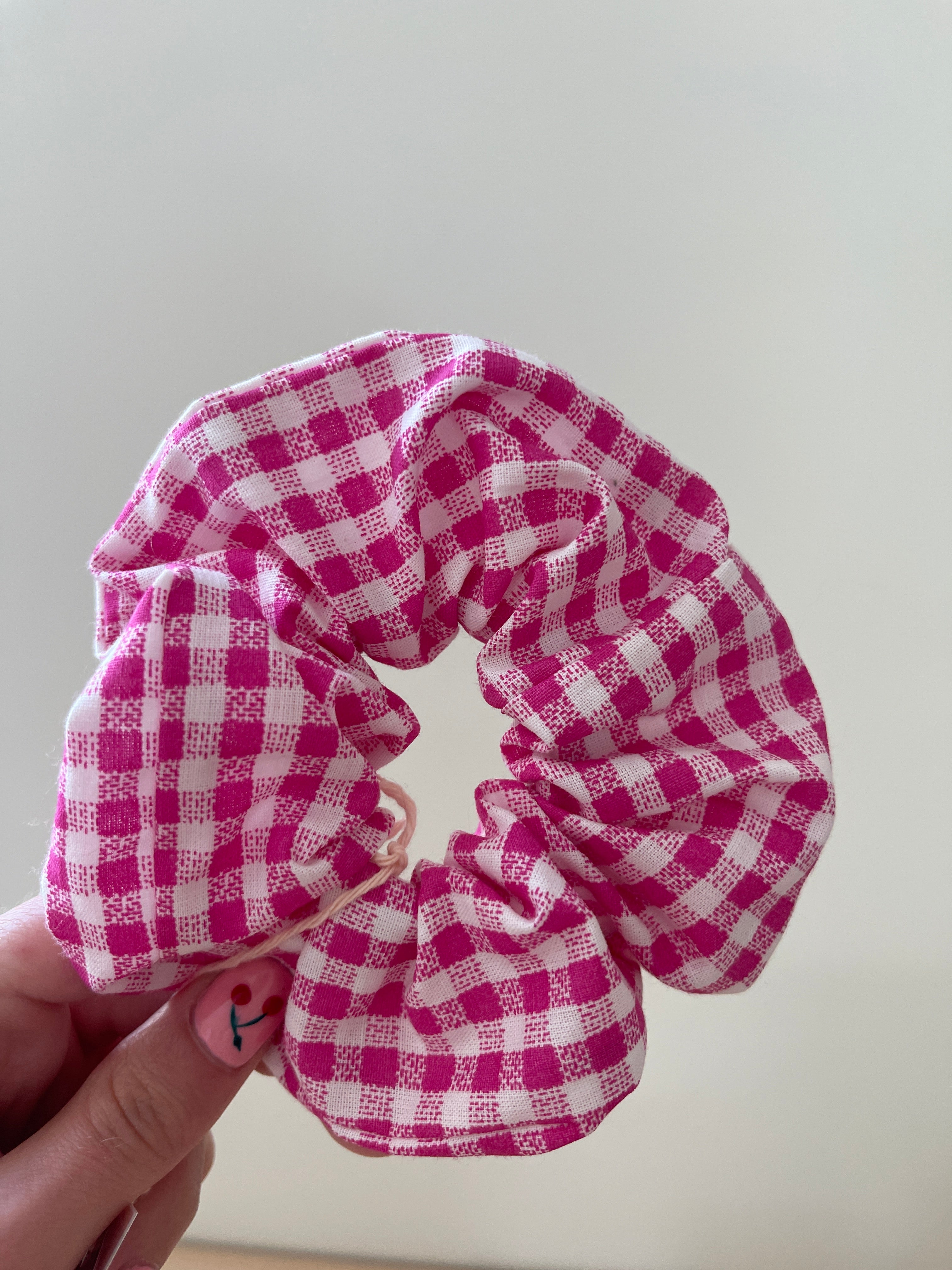 Chouchou "Vichy rose"