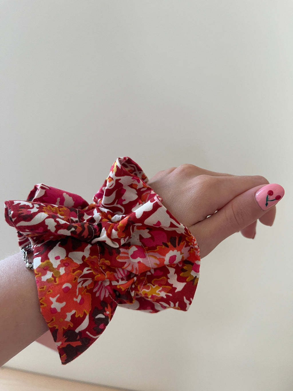 Chouchou double "Tropical rouge"