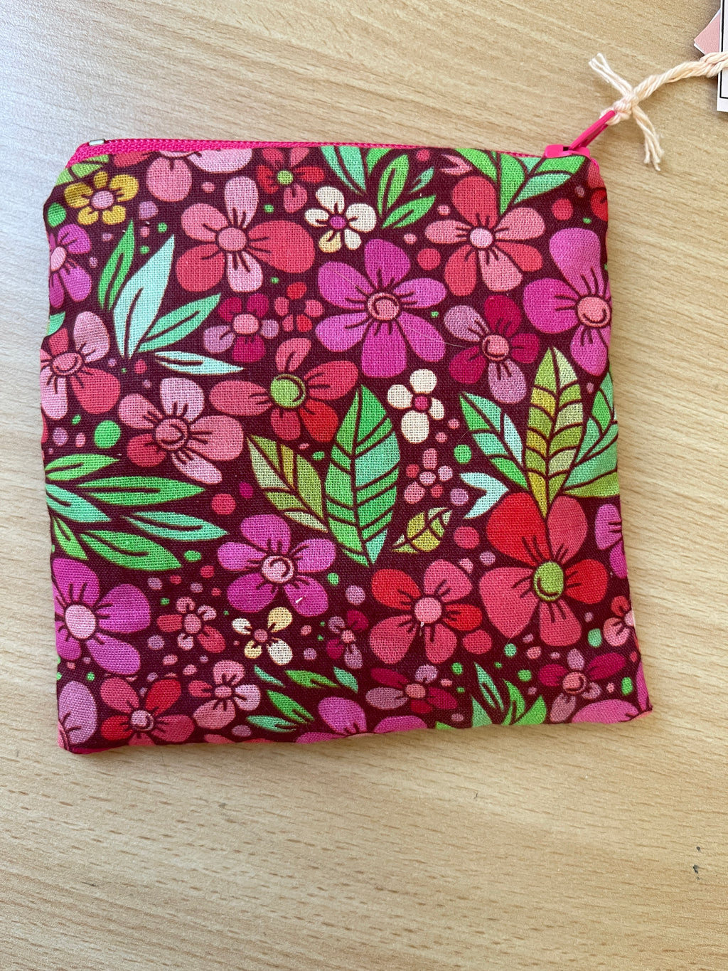 Porte-monnaie "Fleur rose"