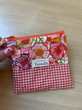 Porte-monnaie "Fleur orange"