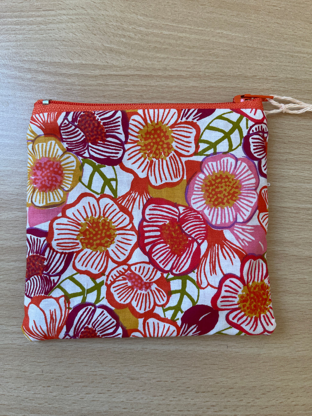 Porte-monnaie "Fleur orange"