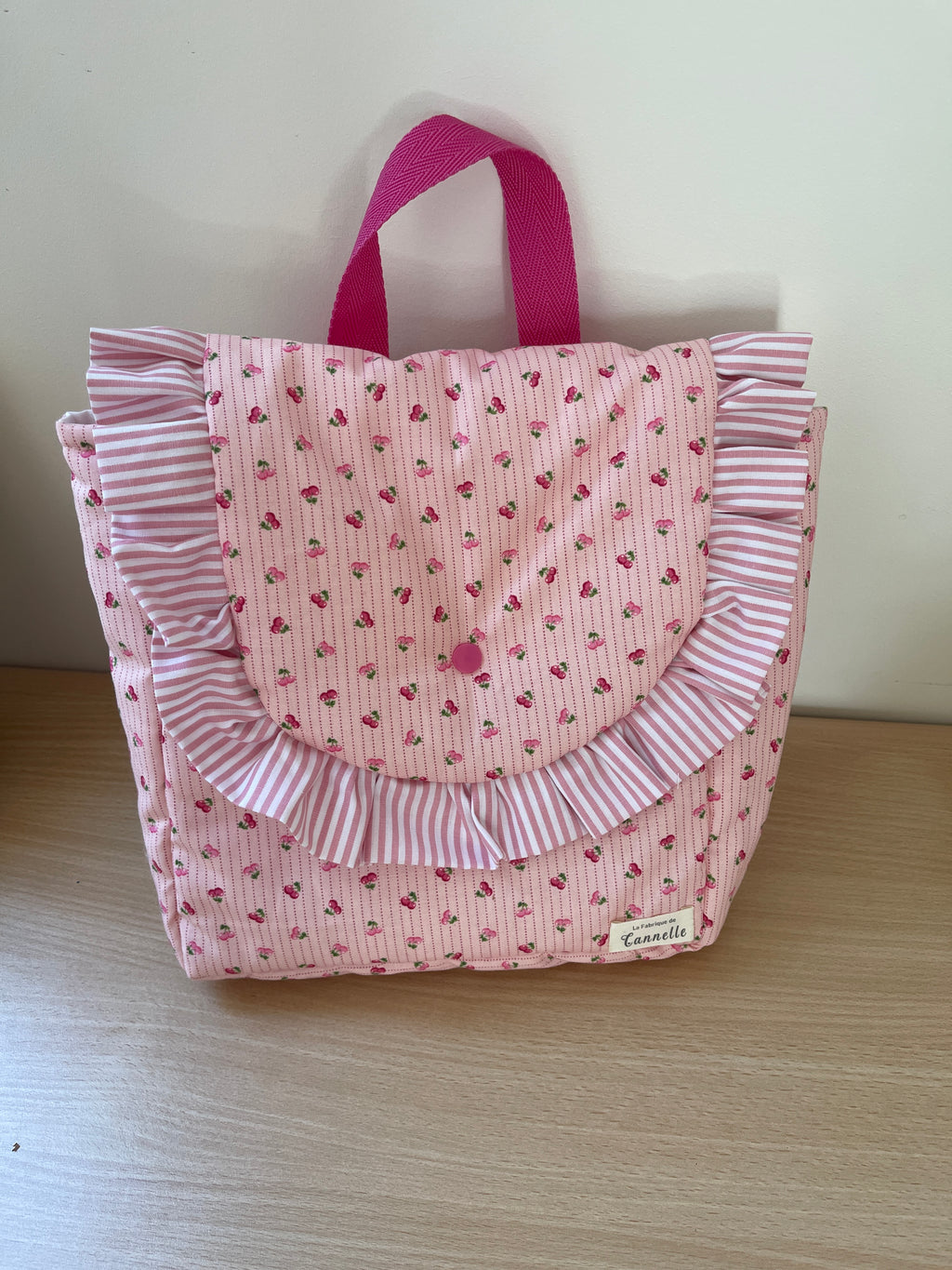 Sac à dos enfant "Cerise rose"