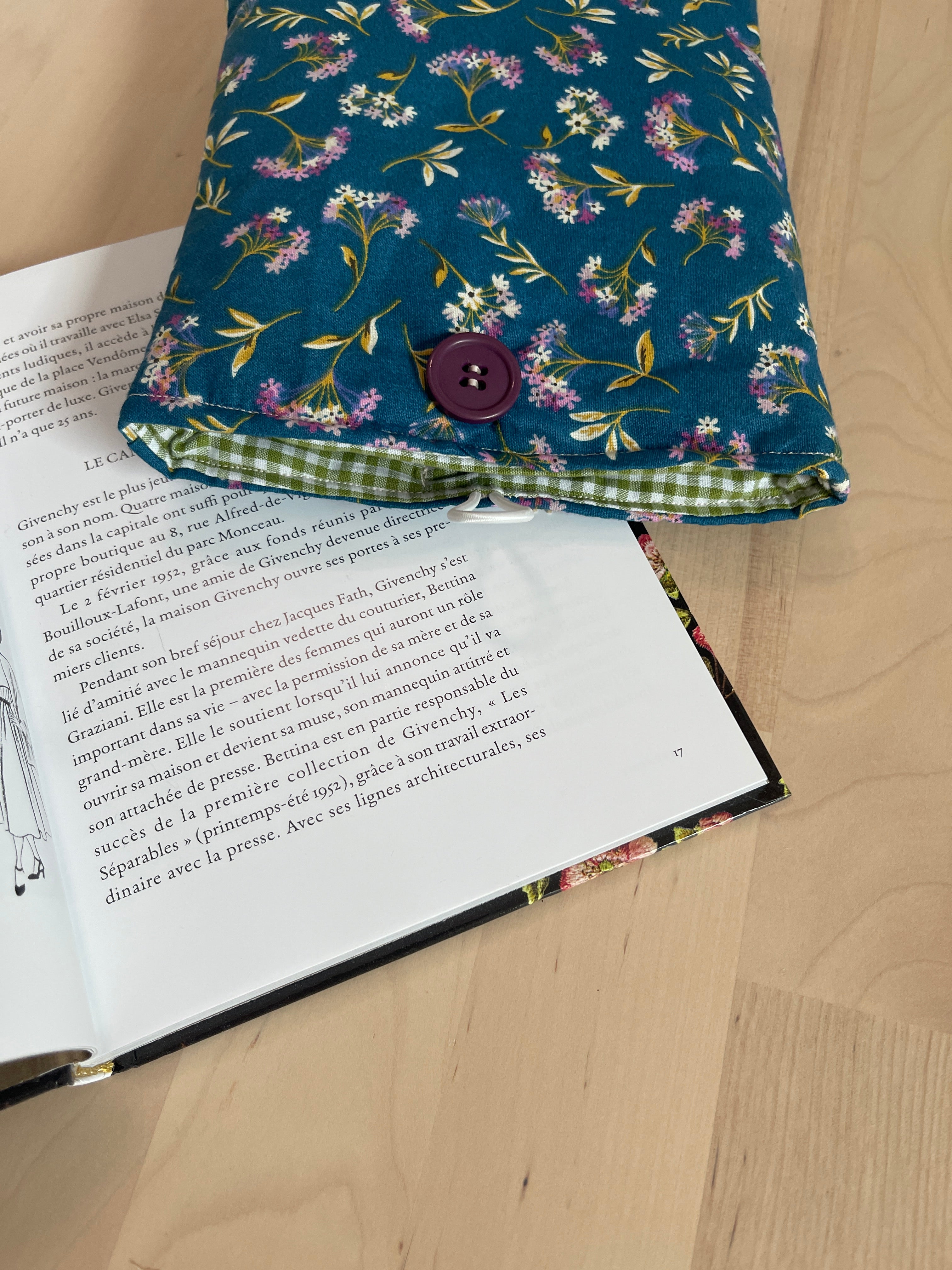Pochette à liseuse « Jardin bleu »