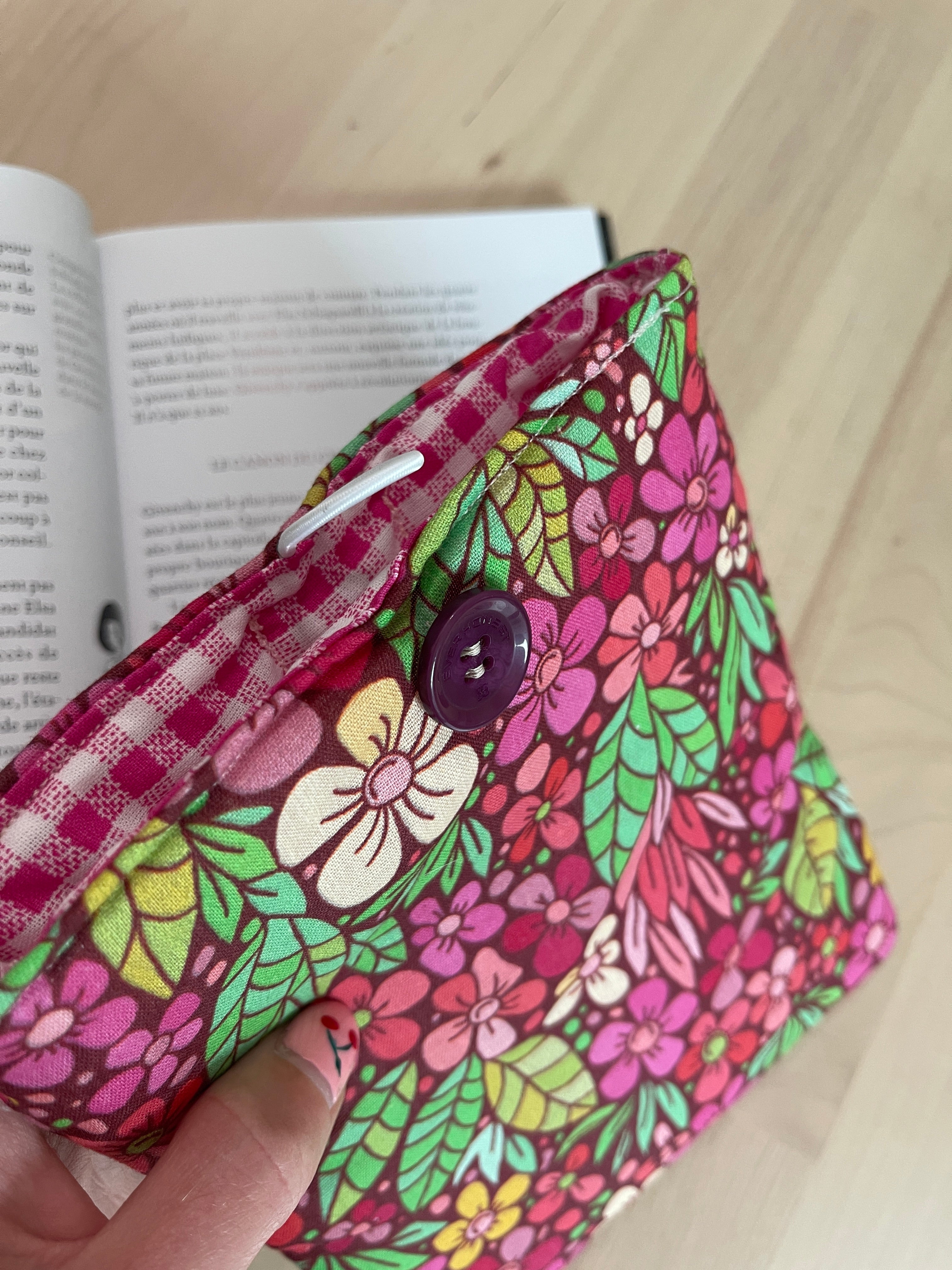 Pochette à liseuse "Fleur Rose"