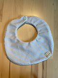 Bavoir " Petite rayure bleu"